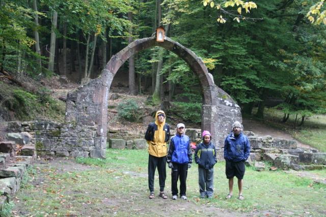 France, The Alsace, Climbach - 13th Cen Holy Mary Chapel ruins, distroyed in the 30yrs war. It has been a pilgrimage site for ce