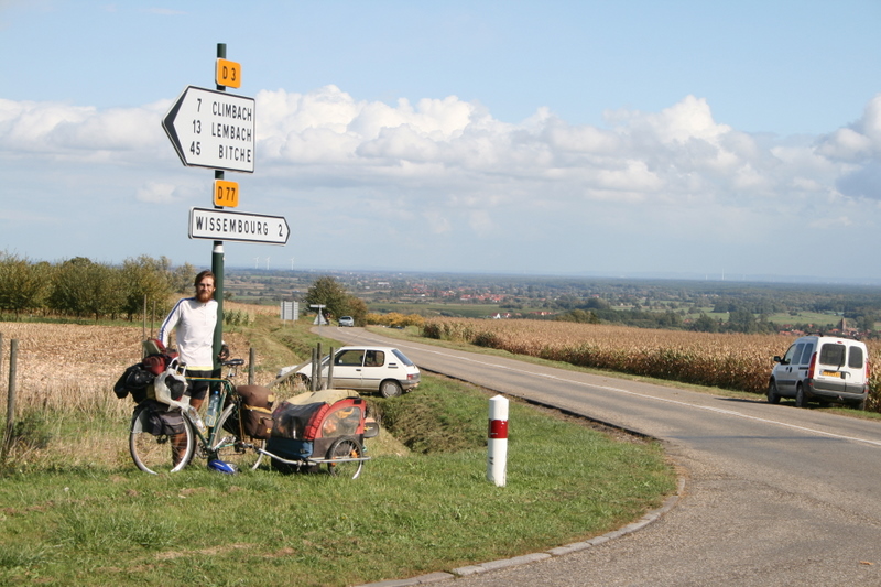 France, The Alsace - on the road out of Wissembourg to Climbach, my family origins 