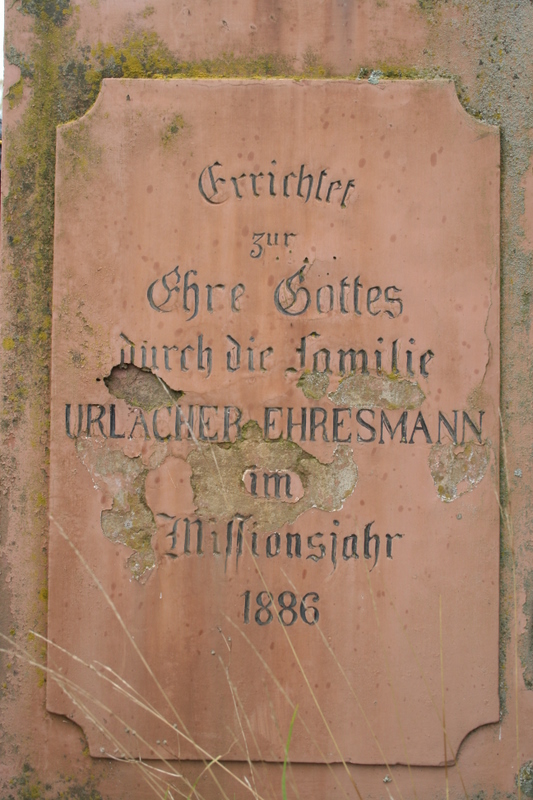 France, The Alsace, Climbach - The monument built in 1886 "for the glory of God" (written in German) by my ancestor wh