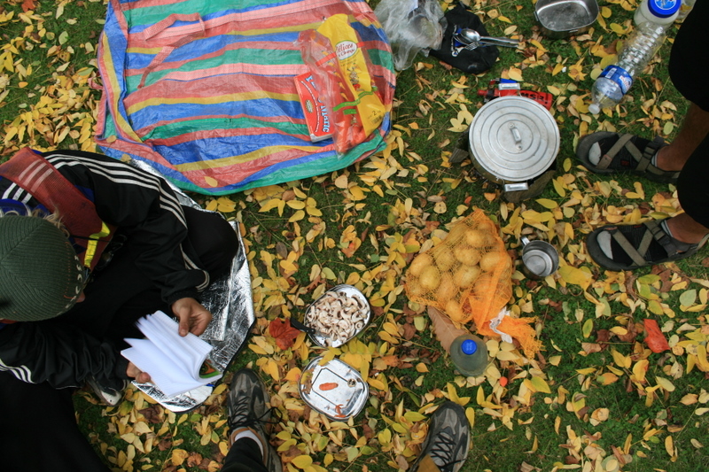 France, Epinal - Lunch in autumn