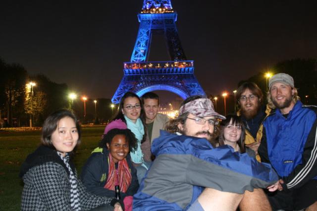 France, Paris - With Sara, Cecilia, and two new friends from Ohio who were visiting Paris for the first time and went up the tow