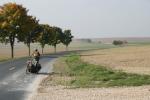 France, County road, Drew and Nakia in the distance  (Peter)