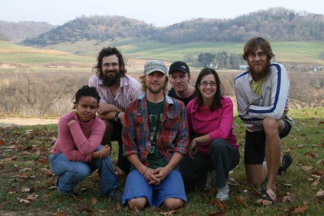 USA, Rockbridge, Wisconsin - With Karolanne and her boyfriend, Andy, at Andy's place out in the beautiful unglaciated Wisconsin 