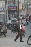 Oct 9 2007 - Changrong village, Jiangsu Prov, China. Morning on the street.