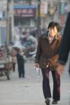 Oct 9 2007 - Changrong village, Jiangsu Prov, China. Morning on the street.