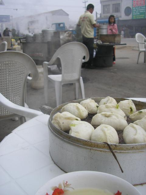 China - Baozi breakfast stand