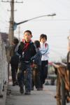 Oct 9 2007 - Changrong village, Jiangsu Prov, China. Morning on the street.