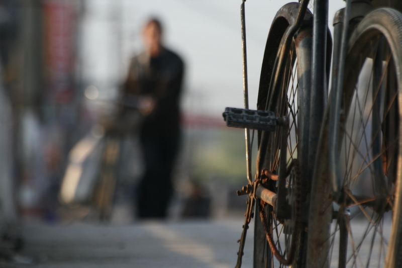 Oct 9 2007 - Changrong village, Jiangsu Prov, China. Morning on the street.