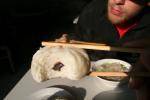 Oct 9 2007 - Changrong village, Jiangsu Prov, China. Baozi breakfast with Adam.