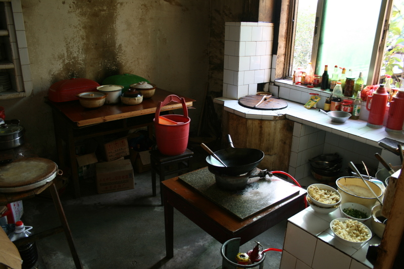 Mrs. Zhang's other half of her kitchen