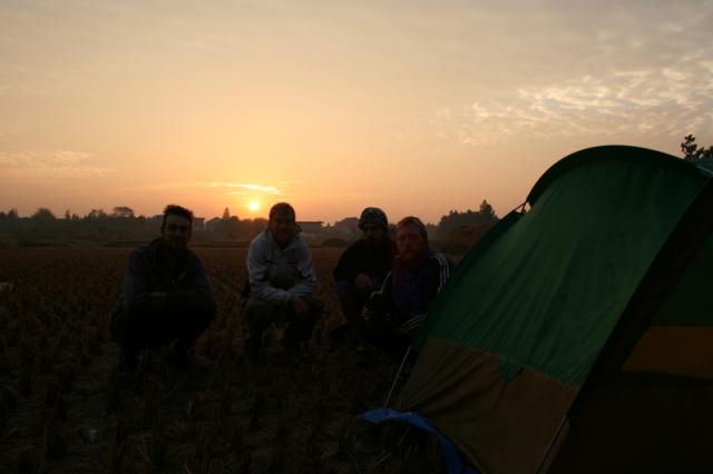 Nov 3 2007 - The boys camping while Nakia was in HK taking care of visa issues.