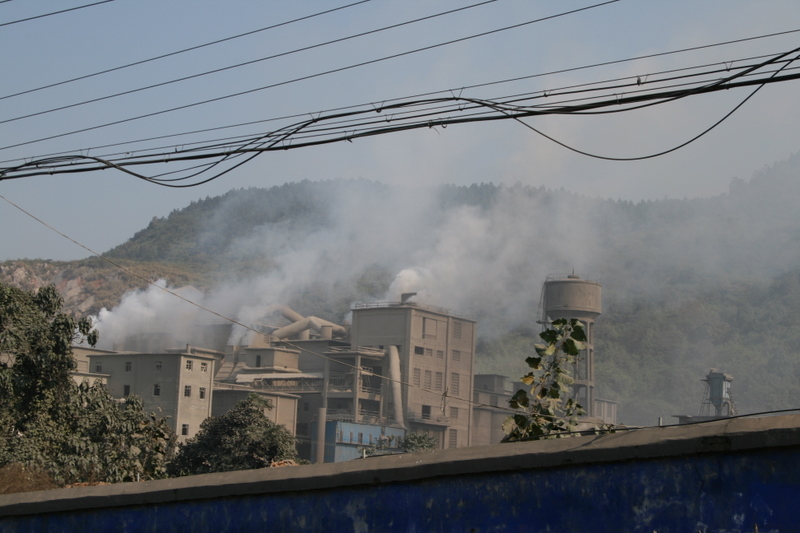 One of many factories along this road