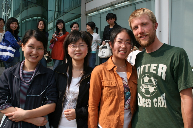 New friends at Changsha's Forestry University