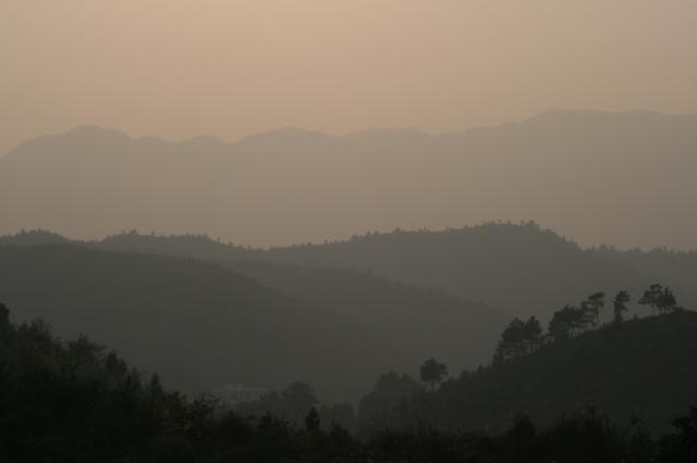 Southern Hunan at dusk.