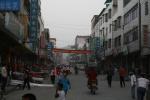 Meihua Town, Guangdong, China. One of the major streets