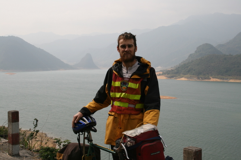 Biking along a nice Sheng Dao (Provincial road) south of Da Qiao village, Guangdong Prov.