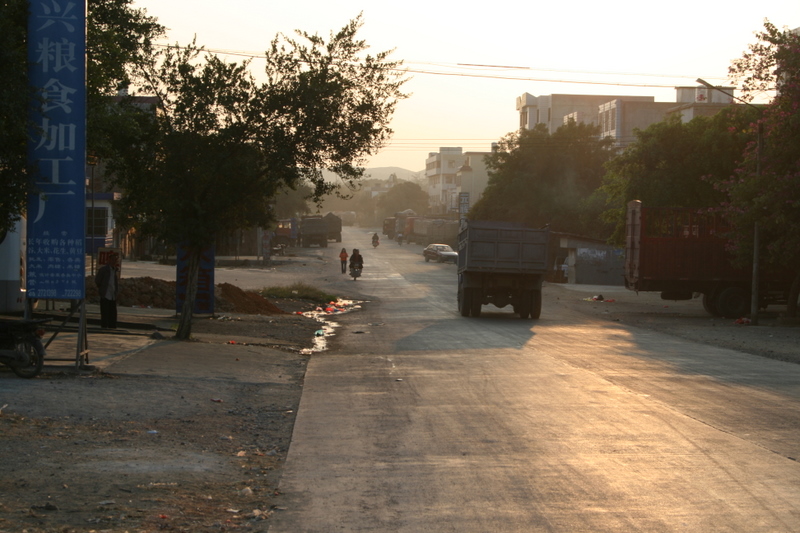 Sunset on Mainstreet, Guangdong prov. China.