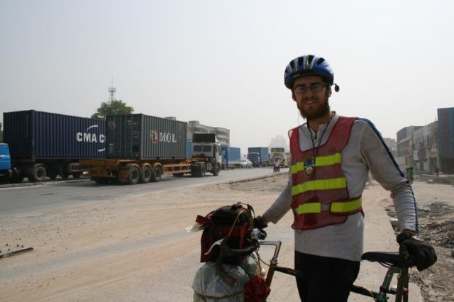 Peter on the Guangzhou-Shenzhen highway