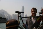 Peter with Central Hong Kong and the IFC tower (the tallest building in Hong Kong) in the back.