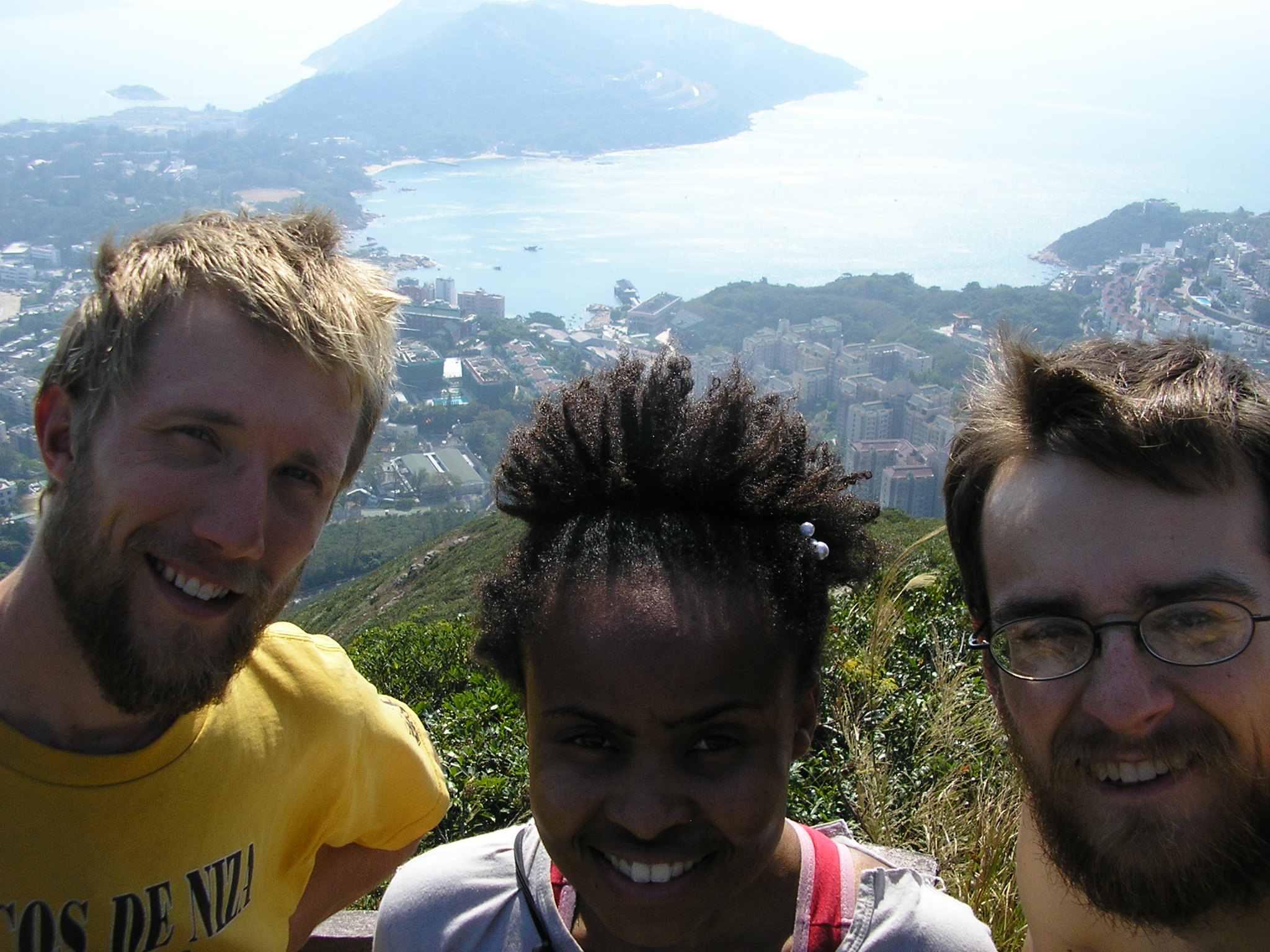 Hong Kong - Maryknoll house in the back ground atop the Stanley Mound.