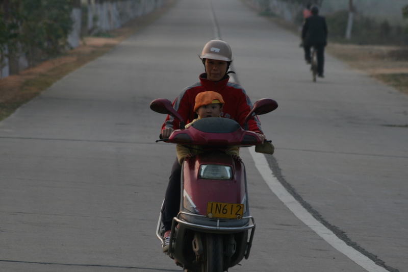 Guangdong, China - Motor bikes are becoming more and more common as we head south towards South East Asia