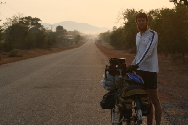 Lao - A beautiful morning ride on Hwy 13...always heading south to Cambodia