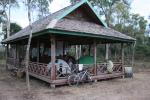 Lao - Xe Pian national park - after we turned down an offer to us to camp at the info office for US$1 a person, Sam and his coll