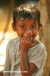 Cambodia - One of several children playing in a stream where we stopped for lunch and siesta.