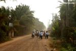 Cambodia - The Mekong River dirt road