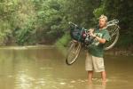 Cambodia - Angkor Wat - Drew "fording" the Siem Reap River