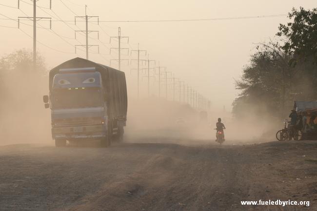 Cambodia - So it was a dusty ride to the Thai border