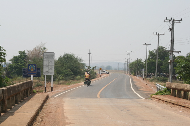 Thailand - Beautiful paved Thai county roads remind us of county roads in the US.