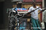 India, Kolcatta - The last of the world's real ricksaws