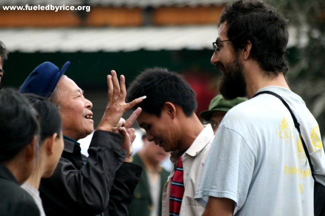 China, Guangxi prov - Jim chatting it up (Peter)