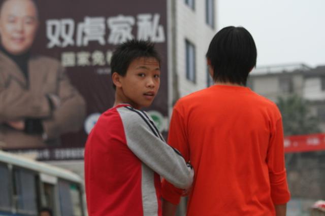 China, Guangxi Prov - South Chinese boys, like most south Asian men, are more physically intimate with their male friends than W