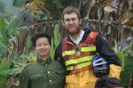 China, Guangxi Prov - Peter with a nice man I met randomly on the road in this banana field