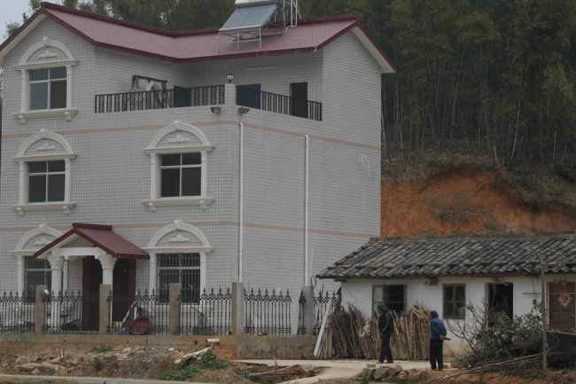 China, Guangxi Prov - Development, Old house New house