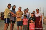 Nepal, Kohalpur town - With our host, Brahmma Nand Yadau, his wife on the right, and his family.  A very kind and more than welc