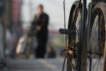 China, Jiangsu Prov, Chong Rong town morning rush (Peter) - Typical Chinese bicycle (similar to Indian and Kenyan cycles), stron