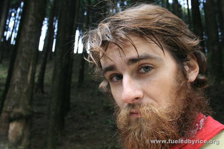 India, Darjeeling - Self-portrait in a pine forest up in the Himalayan foothills