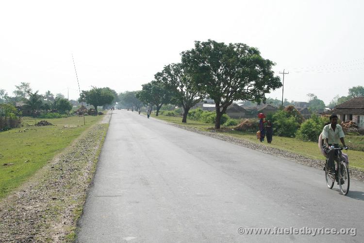 Nepal, east lowlands - The main hwy is much less busy than national hwys in India, so we opted to stay in Nepal for as long as w