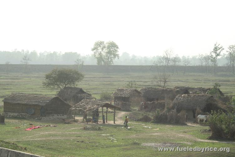 Nepal, east lowlands - Village. Its interesting how the information revolution has let everyone know how eachother is living. At