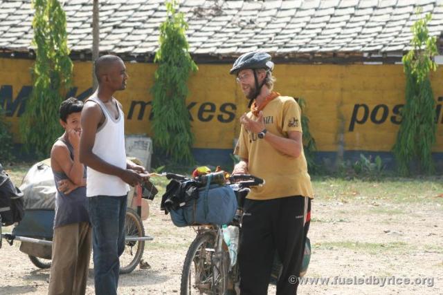 Nepal, east lowlands - Drew chatting it up