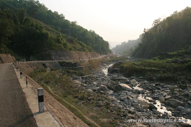 Nepal, Himalayan foothills, road to Sindhuligati - This Japanese-built road reminded me of Hwy 8 in Laos, coming from Vietnam. B