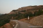 Nepal, Himalayan foothills, road to Sindhuligati - The Japanese-built switch back road, serious switch backing to conquer this p