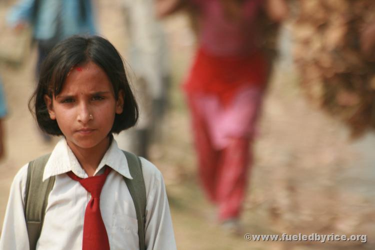 Nepal, Himalayan foothills, Jiri road - To school