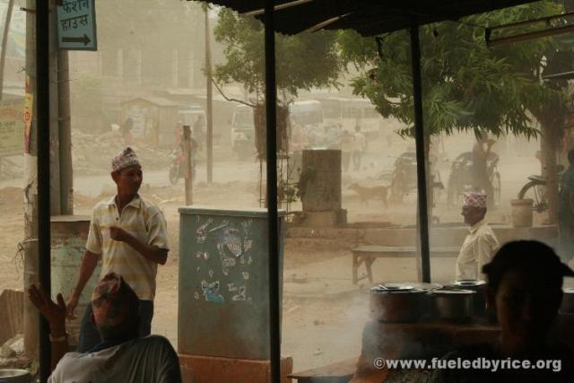 Nepal, west lowlands - Dust Storm!