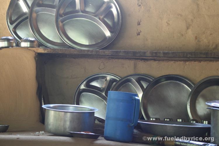 Nepal, west lowlands, Amiliya village - dishes