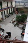 The courtyard of the nice Lu Guan 30km south of Tai An.