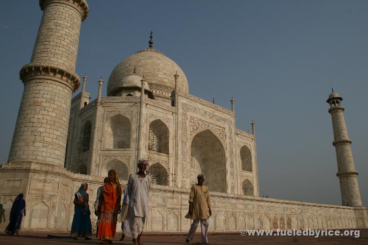 Taj ın AM wıth Indıan vısıters